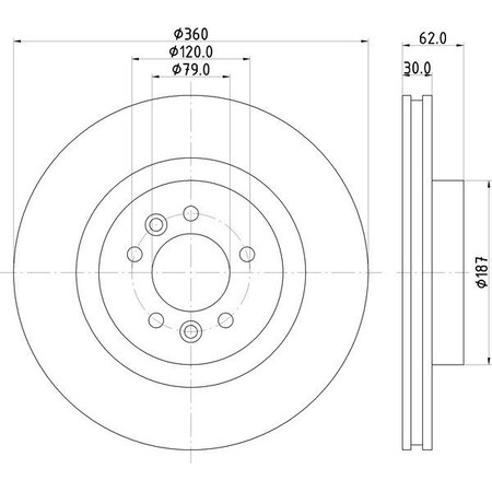 Pagid Brakes Brake Disc, 355125251 355125251